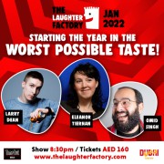 The Laughter Factory’s ‘Starting The Year, In The Worst Possible Taste!’ Tour Jan 2022