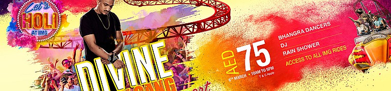 IMG Worlds of Adventure Holi 2020 w/ Divine Gully Gang Live in Concert