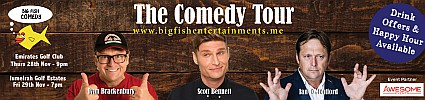 The Big Fish Comedy Tour w/ Ian D Montfort, Scott Bennett & Ivan Brackenbury - CANCELLED